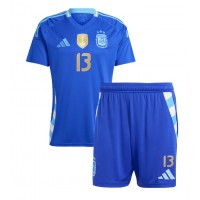 Camiseta Argentina Cristian Romero #13 Visitante Equipación para niños Copa America 2024 manga corta (+ pantalones cortos)